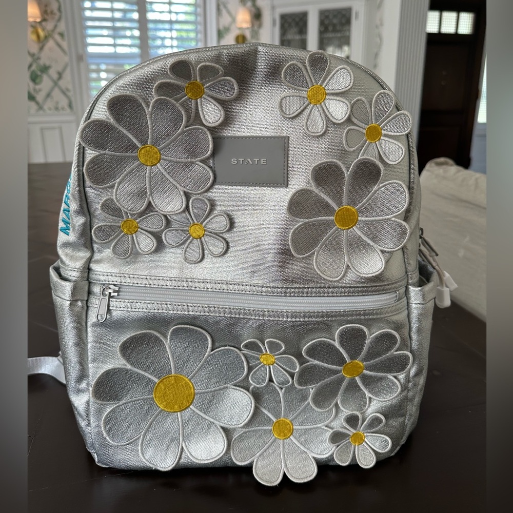 STATE Kane Backpack - Silver Daisies
